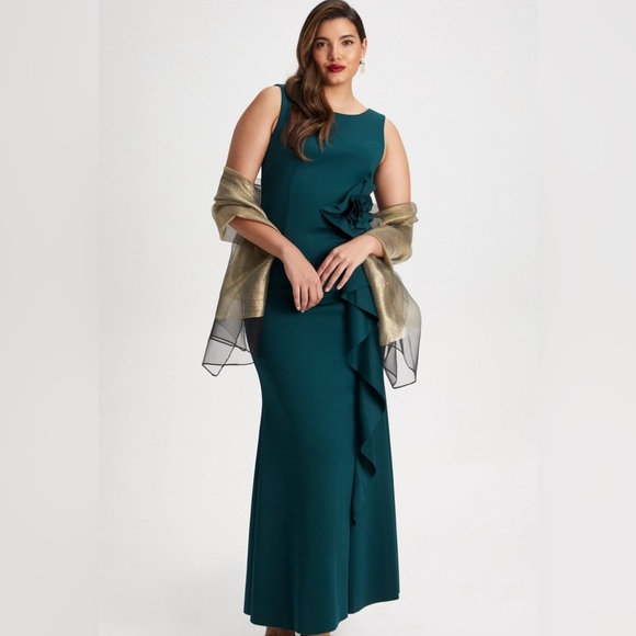 Laura Glitter Organza Evening Wrap - Picture 3 of 6